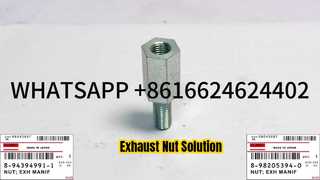 हिटाची ZX330 ZX350 ZX500 8-94394991-1 8-98205394-0 ISUZU 6HK1 एग्जॉस्ट मैनिफोल्ड नट 0-911 स्पेयर पार्ट