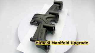 KBZE 8-94366021-0 एग्जॉस्ट; हिताची EX120 EX135 ZAX110 ZAX130 ZAX160 ZAX180 के लिए मैनिफोल्ड 4BD1 4BG1