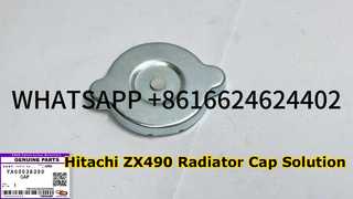 KBZE YA00038390 OEM रेडिएटर कैप हिताची ZX490-5A ZX490-6 हिताची के लिए खुदाई करने वाला स्पेयरपार्ट