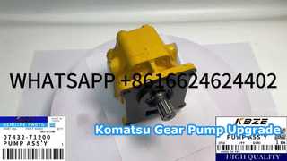 आपके लिए D54A D75A D80A D85A D95S SD16 के लिए KOMATSU 07432-71200 141-43-00021 16Y-75-24000 गियर पंप