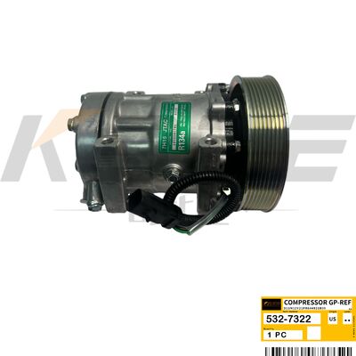 KBZE 532-7322 5327322 AC COMPRESSOR FITS CAT E336E E340 E349E E374F E390 EXCAVATOR