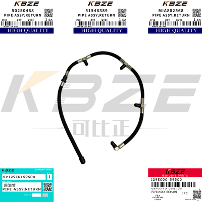 129E00-59500 YANMAR 4TNV98C/CT ENGINE OVERFLOW PIPE VV129E0159500 KOBELCO SK75-7 SK85-8 EXCAVATOR