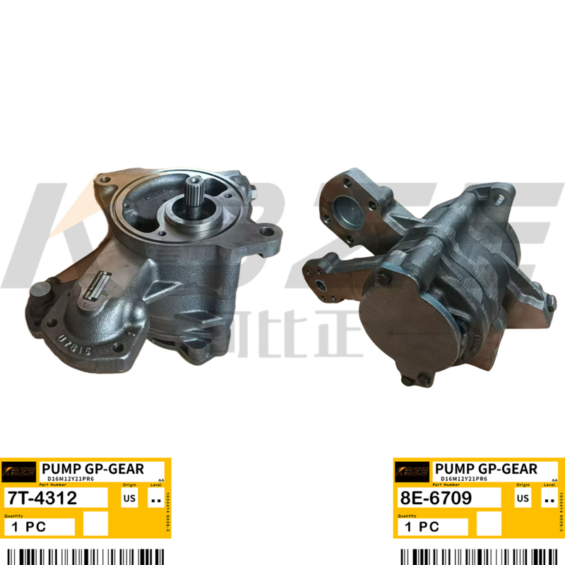 NEW KBZE BRAND 7T-4312 8E-6709 GEAR PUMP ASSY FOR CAT 527, D5H, D5H XL, D5HTSK II