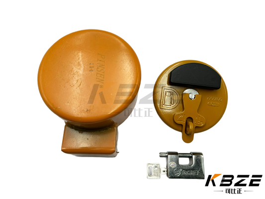 KOMATSU PC60 PC200-8 Φ106MM उच्च गुणवत्ता वाले अतिरिक्त विरोधी चोरी ईंधन टैंक ढक्कन / ईंधन भरने ढक्कन के साथ 2 कुंजी KOMATSU खुदाई के लिए