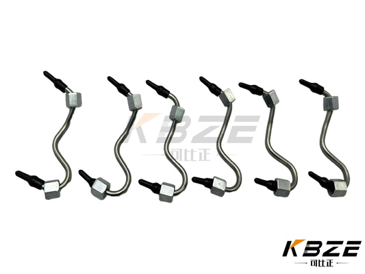 6PCS उच्च गुणवत्ता वाली वोल्वो डी6डी EC210B EC240B EC290B VOE20460100 20460100 ईंधन इंजेक्टर पाइप / उच्च दबाव ईंधन लाइन ASSY