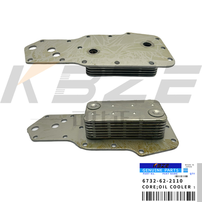 KOMATSU 6D102 6732-62-2110 7P तेल कूलर कोर Cummins 6BT 3957544 3921558 खुदाई के लिए इंजन