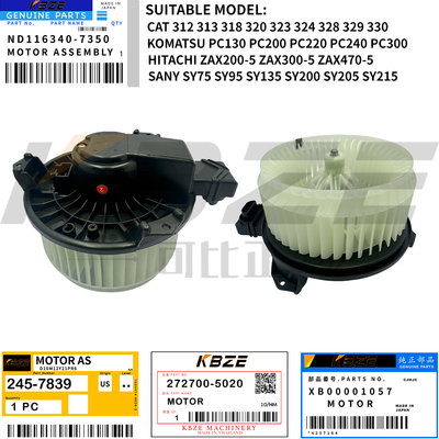 272700-5220 XB00001057 CAT KOMATSU SANY HITACHI EXCAVATOR E320D PC-8 ZAX200-5G SY75 SY135 SY215C के लिए एयरकंड ब्लोअर मोटर