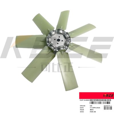 CLG922E SY215 XE215 खुदाई करने वाला B229900006305 पंखे का ब्लेड 4H 7B CUMMINS 6BT5.9 के लिए भारत