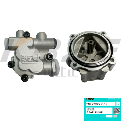 YN10V00014F1 KOBELCO SK200-6 SK210 SK250 SK290 SK330 खुदाई के लिए हाइड्रोलिक गियर पंप