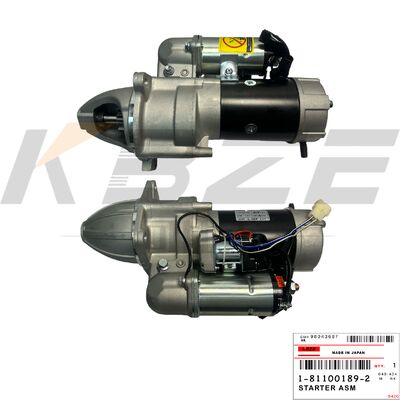 KBZE 1-81100189-2 1-81100189-0 HITACHI EX200-1 4.5KW 11T 24V ISUZU 6BD1 इंजन के लिए स्टार्टर मोटर